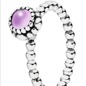 ISO PANDORA FEBRUARY BIRTHSTONE RING